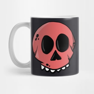 Cartoon Skull red Comic Skeleton Mug